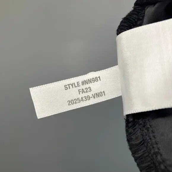 NWT MADEWELL The Rosedale High-Rise Straight Pant in Crepe Black 0 - Picture 7 of 7